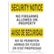 Signmission OSHA Security Sign, 7" Height, 10" Width, No Firearms On Property Bilingual, Landscape OS-SN-D-710-L-11609 - alternate 1